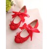 Sweet LolitaバレエシューズBow Strappy Tie Lolita Pumps