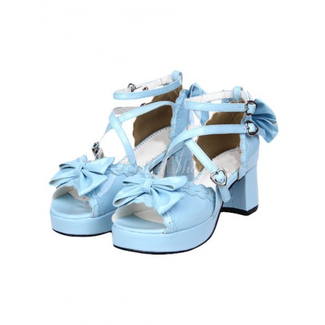 エレガントな丸いつま先 PU レザー ストリート ウエアのロリータ シューズ