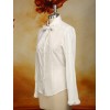ロリータ服，ブラウス　エクリュホワイト　コットン　ロングスリーブ