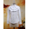ゴスロリ　ロリータブラウス　シャツ　ロリィタ　シフォン　長袖　クラシック　ゴシック　クラシカル　甘ロリ　クラロリ　お茶会　デート　入学式　卒業式　イベント