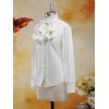 ゴスロリ　ロリータブラウス　シャツ　ロリィタ　シフォン　長袖　クラシック　ゴシック　クラシカル　甘ロリ　クラロリ　お茶会　デート　入学式　卒業式　イベント