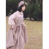 甘ロリワンピース　ピンク　スウィート　ロリータ　OPドレス　フリル　ジッパー　ロリータワンピースドレス　サッシュ