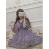 甘いロリータOPドレスラベンダーフリルロリータワンピースドレス