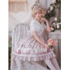 甘いロリータOPドレス春クレーンプリント半袖ロリータワンピースドレス
