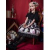 甘いロリータOPドレス春クレーンプリント半袖ロリータワンピースドレス