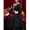 クラシックロリータOPドレスオードトゥザシーウィンドボウブラックロリータワンピースドレス
