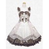 ゴスロリ　スウィートロリータドレス　JSKアトロベレンスクエアネック　ノースリーブ　シフォン　ロリータジャンパスカート