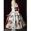 ロリィタジャンパースカート　ロリータワンピース　OP　中華ロリ　ロリータファッション　スウィート　お茶会
