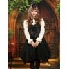 ゴスロリ ワンピース　ドローストリング　ゴシックドレス　ブラック　ロリータ衣装　ホルターネック