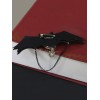 ゴシックロリータジュエリーブラッドウィングジュエルチェーンブラックロリータブローチ