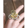 ロリィタ手飾り　ブロンズカラー　スチームパンク　リング　ストリートウェア　合金　金属飾り