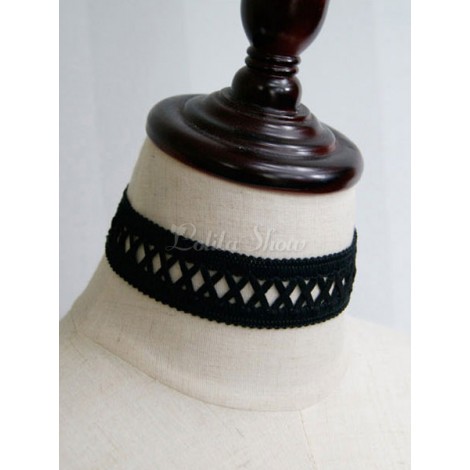 ロリィタネックレス　クラシック＆トラディション　ポリエステル／綿混紡織物　アクセサリー