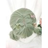 46cm-65cmロリータウィッグ耐熱繊維アボカドグリーンロリータアクセサリー
