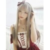 ロリータかつら　ウィッグ　亜麻色　耐熱ファイバー　原宿系