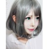 ロリータかつら　ウィッグ　グレイ　耐熱ファイバー　お茶会