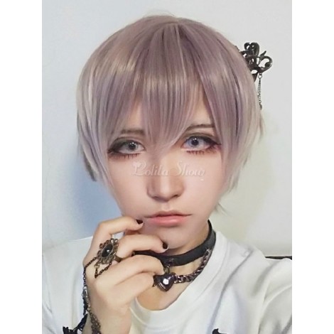 ロリータかつら　ウィッグ　セージグリーン　化学繊維　お茶会　原宿系