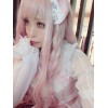 ロリータかつら　ウィッグ　ピンク　化学繊維　お茶会　原宿系