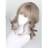 ロリータかつら　ウィッグ　亜麻色　化学繊維　お茶会　原宿系