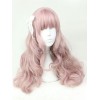 ロリィタかつら　ライトピンク　耐熱ファイバー　スウィート　無地