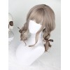 ロリータかつら　ウィッグ　亜麻色　化学繊維　お茶会　原宿系