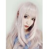 ロリィタかつら　ライトピンク　耐熱ファイバー　スウィート　無地