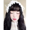 ロリータかつら　ウィッグ　ブラック　化学繊維　原宿系　お茶会
