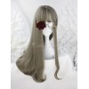 ロリータかつら　亜麻色　耐熱ファイバー　ストリートウェア　スウィート