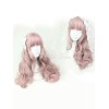 ロリータかつら　ライトピンク　耐熱ファイバー　ストリートウェア　スウィート
