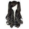 ロリータかつら　７０ｃｍ　レーヨン　配色　ロングウィッグ　キュート　ウェーブヘアー