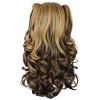 ロリータかつら，７０ｃｍ　ウェーブヘアー　レーヨン　配色　ロングウィッグ　キュート