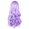 ダンディ ライラック長い巻き毛レーヨン美しいロリータかつら
