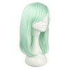 エレガントなミント グリーンの長いレーヨン ファッション ロリータかつら