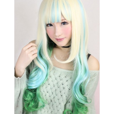  ロリータウィッグ，コスプレウィッグ　 レーヨン　ロングウィッグ　可愛い