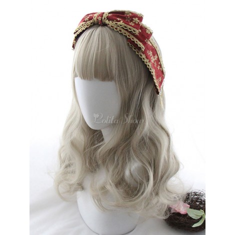 スウィートロリータウィッグブラントバーンボディウェーブシャンパンロリータヘアウィッグ