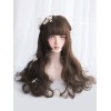 ロングロリータウィッグブラントバングボディウェーブトゥライドヒメロリータウィッグ