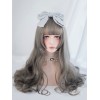 ロングロリータウィッグブラントバングボディウェーブトゥライドヒメロリータウィッグ