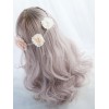 ロココロリータウィッグフルボリュームカールタスルドアプリコットロングロリータウィッグ