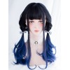 原宿ロリータウィッグブラントフリンジエンドカールレイヤードオンクレロリータウィッグ