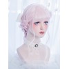スウィートロリータウィッグ原宿ブラントバングタースリングボディーウェーブソフトピンクロリータウィッグ