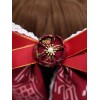中国風ロリータ頭飾りブルーレースポリエステル繊維アクセサリー花ロリータヘッドバンド