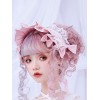 スウィートロリータヘッドドレスBNTホワイトレースリボンリボンボンネットロリータヘアアクセサリー