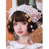 スウィートロリータヘッドドレスレースリボンリボンヘッドバンドロリータヘアアクセサリー