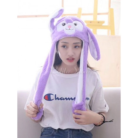 甘いロリータハットバニー耳ふわふわのロリータバルーンハット