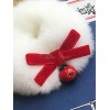 ロリィタヘアアクセサリー　ホワイト　ビーズ　リボン　ラビットファー　アンゴラ　リボン柄　チャイナスタイル