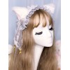 甘いロリータヘッドバンドKC猫耳レースリボン弓ロリータヘッドウェア