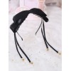 甘いロリータヘアクラスプボウレースベルブラックロリータヘアアクセサリー