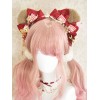 スウィートロリータヘアバンドベアーイヤホンパールロリータヘアアクセサリー