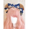 スウィートロリータヘアバンドベアーイヤホンパールロリータヘアアクセサリー