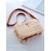 スウィートロリータバッグライトブラウンショルダーバッグフェイクスエードロリータアクセサリー