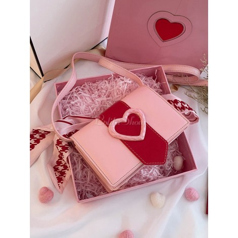 甘いロリータバッグホワイトショルダーバッグPUレザーロリータアクセサリー